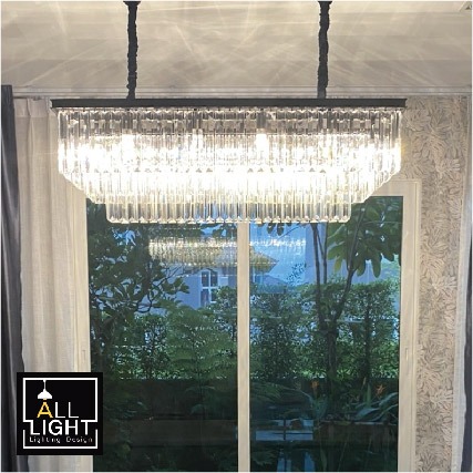 ติดตั้งโคมไฟ บ้านคริสตัล